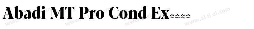 Abadi MT Pro Cond Ex字体转换
